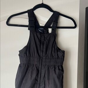 Walmart black all in one ski pant overall age 7-8